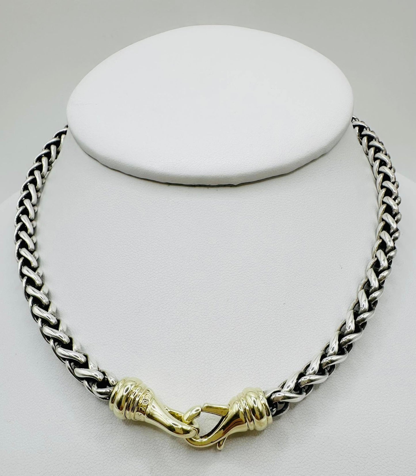 Sterling & 14K Yurman Classic Wheat Chain Necklace
