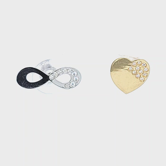 Heart Infinity Earrings